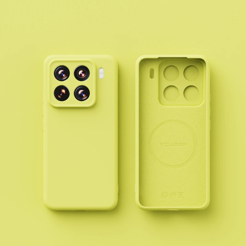 Shockproof Liquid Silicone Magnetic Wireless Charging Case - Solid Color Cover