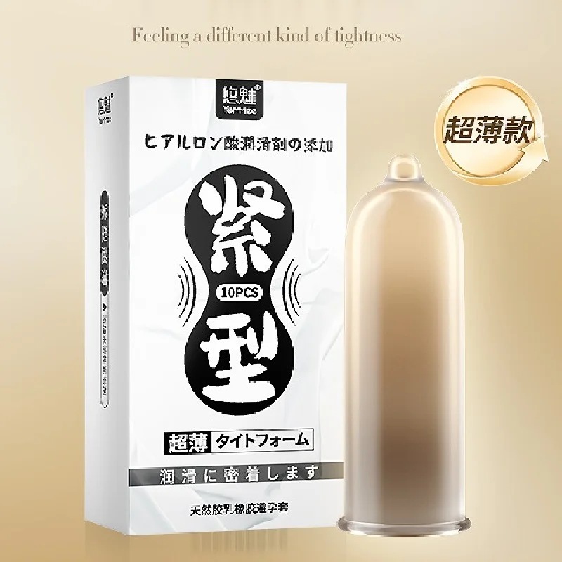 Small Tight Condoms For men delay ejaculation ultra thin Natural Latex rubber penis sleeve Mutual Climax Sex Products adults 18+