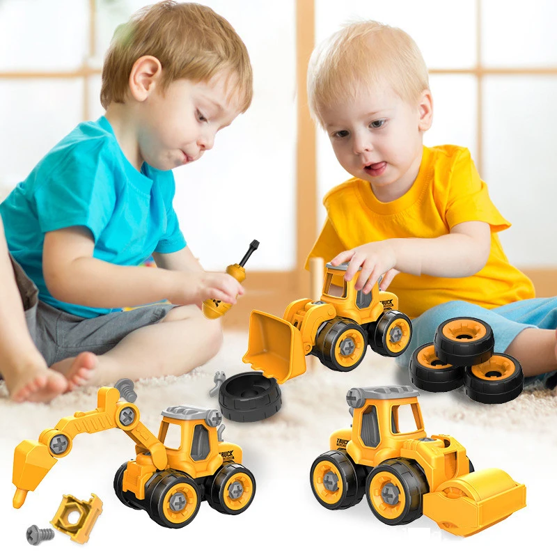Take Apart Construction Vehicle Toy Nut Disassembly Loading