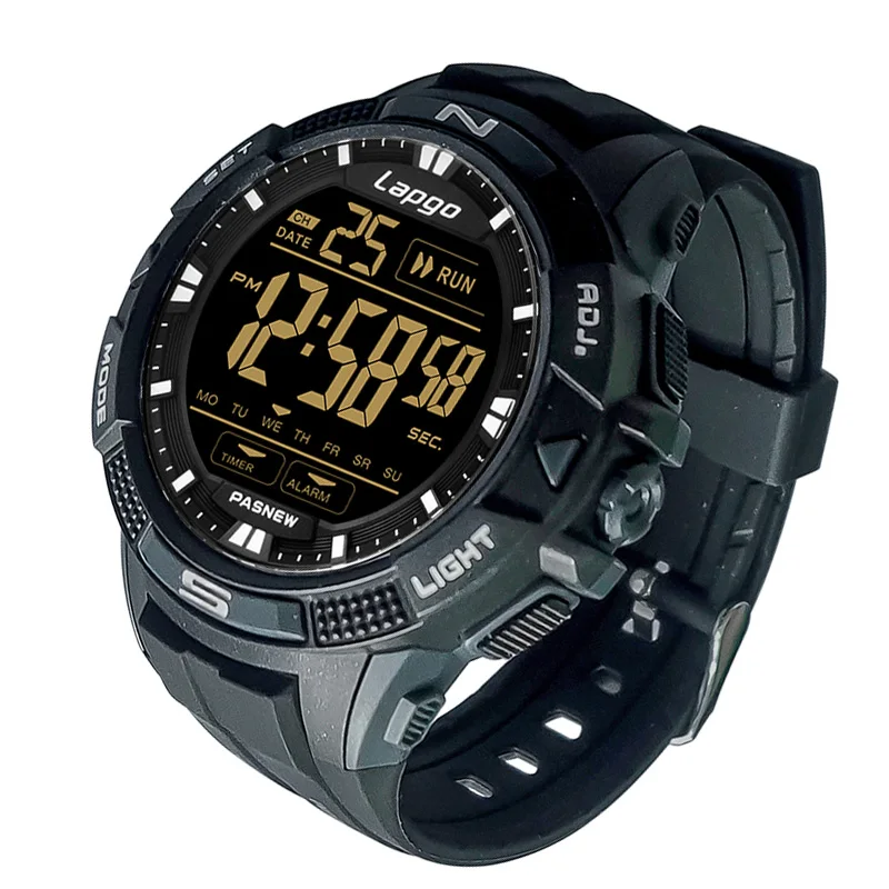 Multifunction Digital Watches Man Black Waterproof Luminous Casual Hand Clock Boy Fashion Sport LED Electronic Wristwatches Male