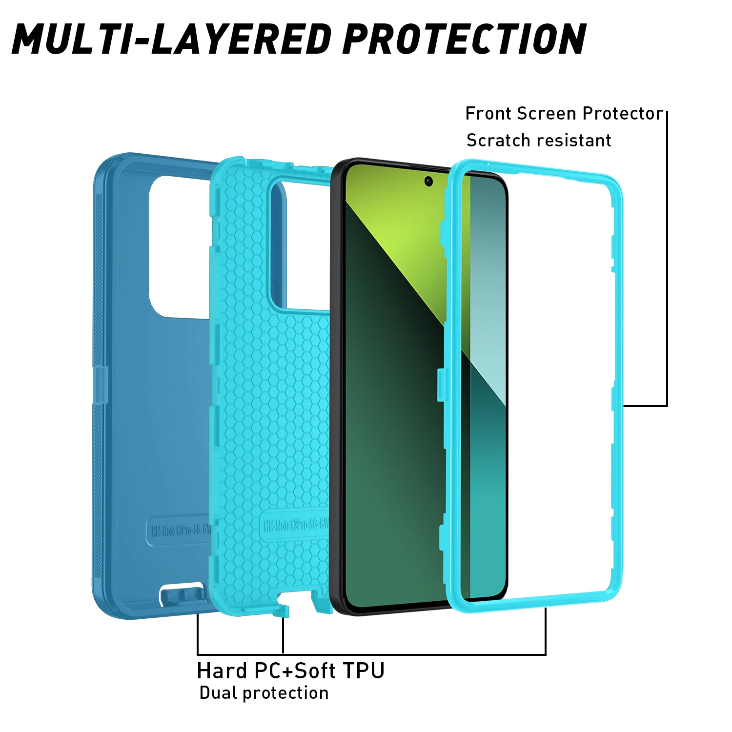 Armor Shockproof Dustproof Rugged Protective Case - Anti-Scratch Cover