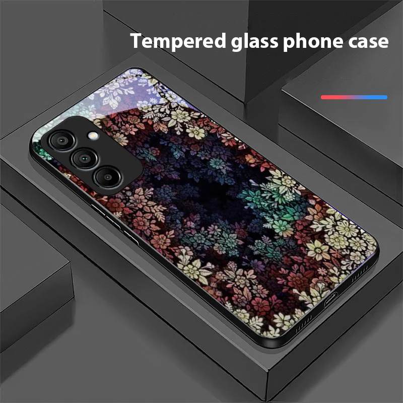 Deep Landscape Black Tempered Glass Phone Case