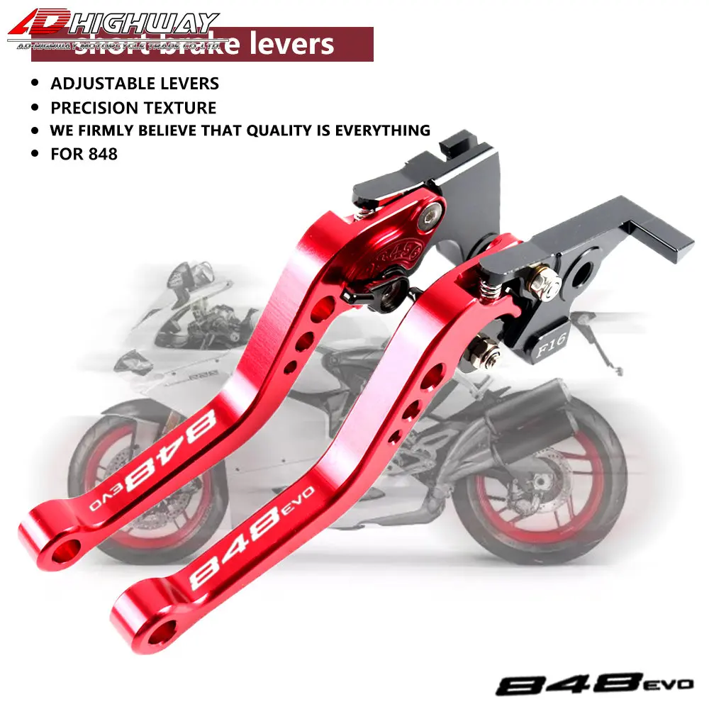 

Алюминиевый Рычаг Сцепления короткого тормоза для DUCATI 848 EVO 2007-2013 CNC, аксессуары для мотоциклов, Рычажные аксессуары для мотоциклов