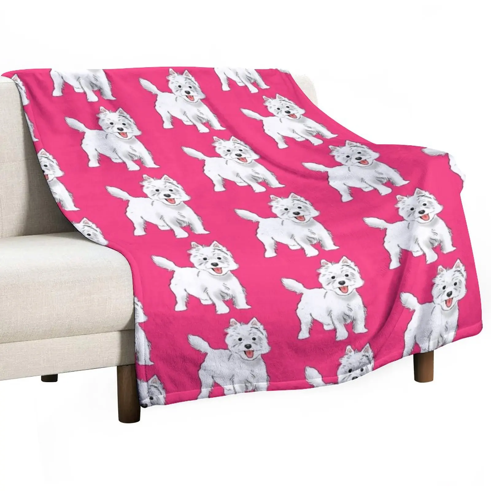 WestieWestHighlandWhiteTerrierThrowBlanketBlanketForBabyBaby