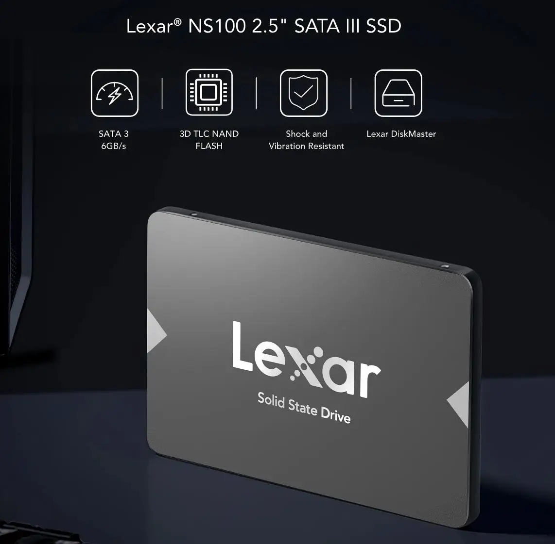 NEW Lexar NS100 SATA III SSD Internal Solid State Disk Hard Drive