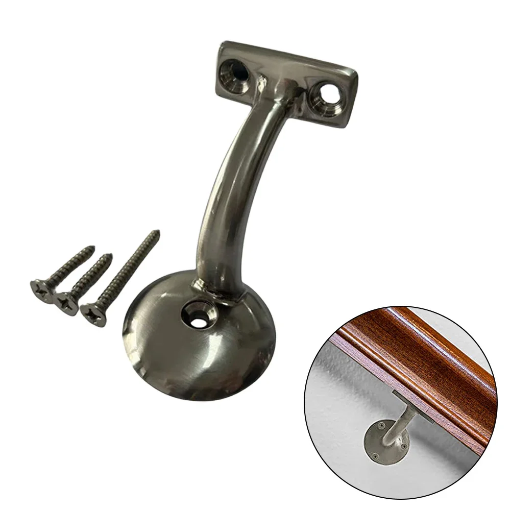 2 Pack 3 Inch Matte Black Handrail T-Type Aviation Bracket Taiwan R-Type Handrail Bracket Cabinet Door Sound-Deadening Pad