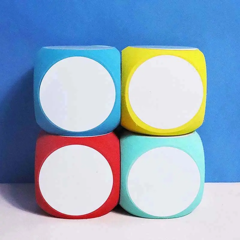 Dry Erase Whiteboard Magnetic Whiteboard Magnetic Dry Erase Board Educational White Board Dice Set-Dry Erase Block 4x4Inch Wipe Off Cube for Math Practice