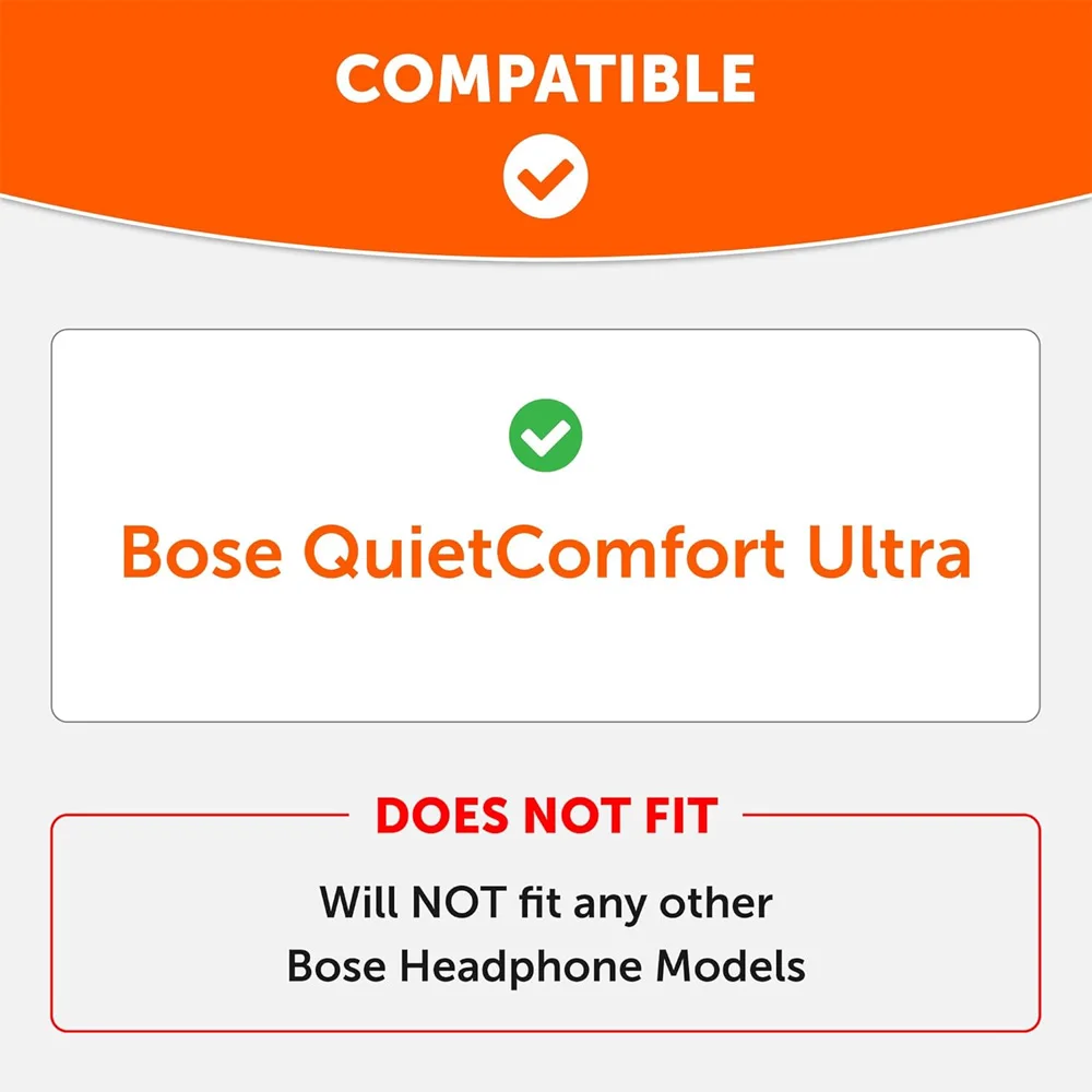 Earphone pads For Bose QuietComfort(QC) Ultra Wireless Headband replacement Earpads Earmuffs Mesh Memory Covers Sponge Protein