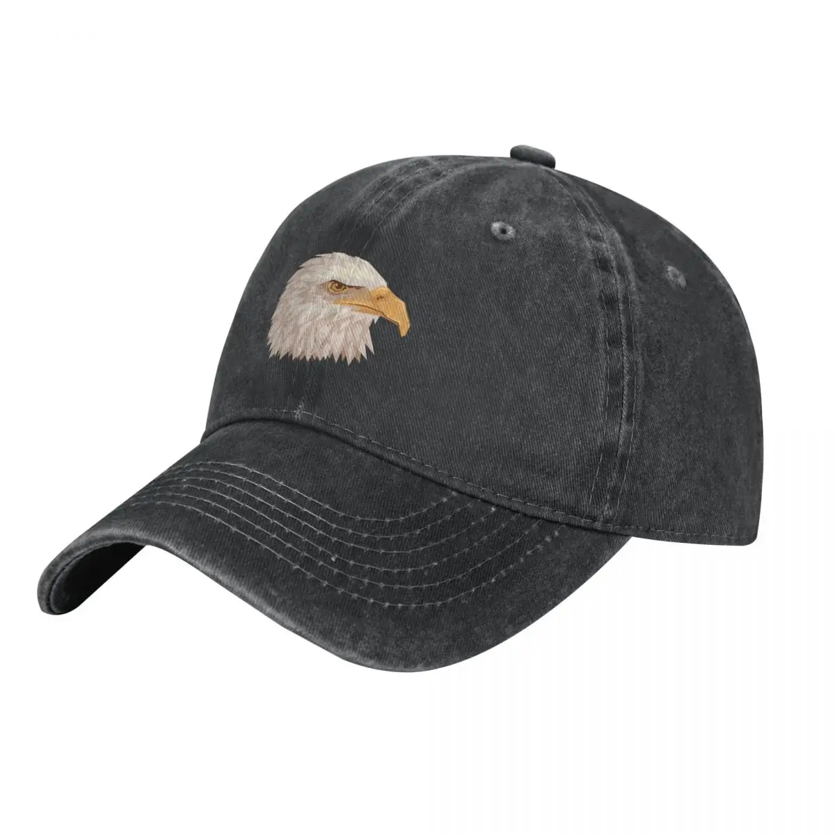 

Low Poly Bald Eagle Head Cowboy Hat Trucker Cap New In Hat Christmas Hat Caps For Men Women'S