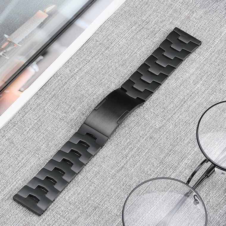 Titanium 22mm strap for Samsung galaxy Watch 3 45mm/gear s3 Business Bracelet for Huawei Watch GT2 Pro 46mm for amazfit GTR 47mm