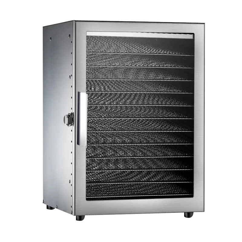 12 Floors Fruit Dryer Food Dehydrator Meat and Seafood Dryer 110V 220V Smart Touch Stainless Steel Material Tempered Glass Door 2