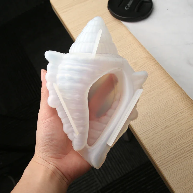 Conch Silicone Mold Potted Plant Jewelry Storage Box Concrete Gypsum Candle Cup Resin Home Decor flower silicone mould,silicone mold