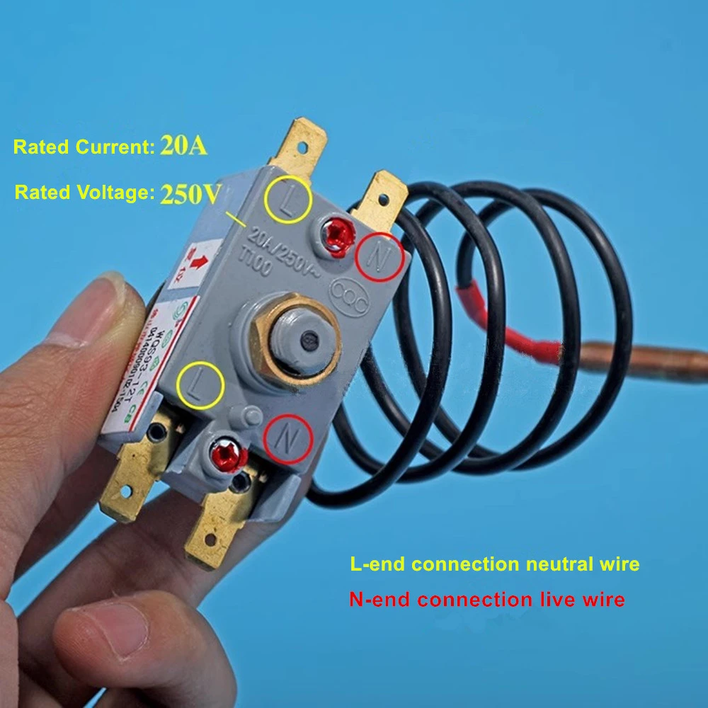 Electric Water Heater Device Thermostat WQS93-12T Controller Replacement Accessories