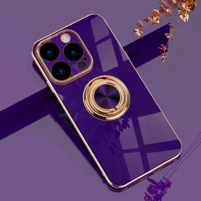 

Чехол с кольцом-держателем для iPhone 14, 13, 12, 11 Pro Max, XS, XR, X, 7, 8 Plus, 14Pro, 50 шт.