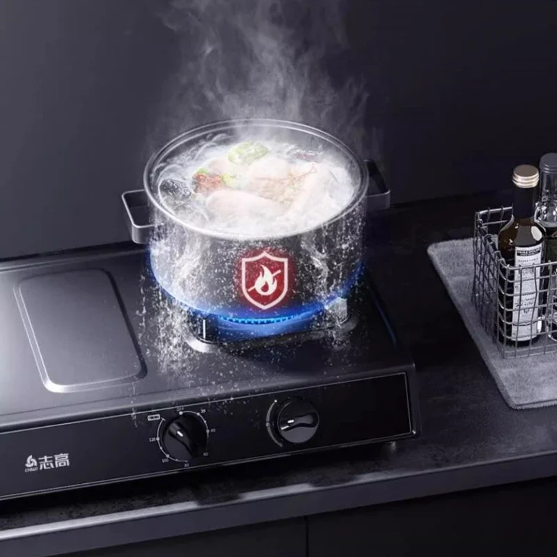 Double-head Tabletop Gas Stove Tabletop Double Stainless Stee Cooker Natural Gas Stove Liquefied Gas Fire Stove 3