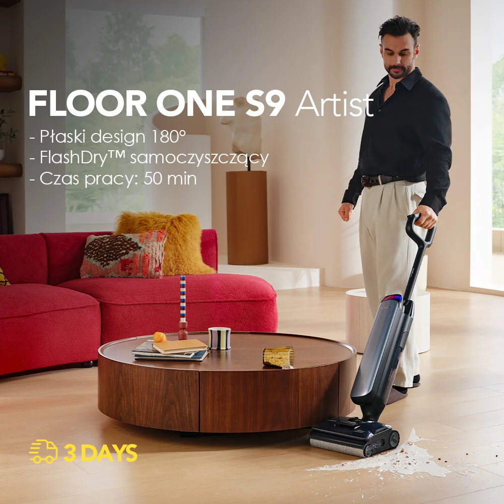 Tineco Floor One S9 Artist Odkurzacz na mokro i sucho z EU za $556.13 / ~2099zł