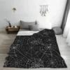 Spider Cobweb Spiderweb Halloween Goth Pattern Flannel Fleece Blanket Ultra-Soft Fluffy Warm Throw Blanket for Couch Bed Seasons 5