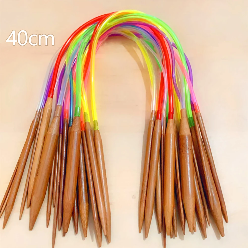 80cm Bamboo Knitting Needles 3.0mm-12.0mm Wooden Knitting Needles with  Stainless Steel Wire for Weave DIY Crochet Crafts Tools - AliExpress