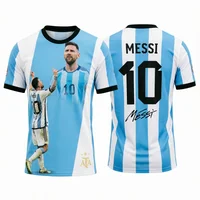 2026 Messi Argentina Team Football Jersey Match & Training Kit Summer Sports Men's T-Shirt Children's Clothing Tee Y2k Woman ﻿ 1