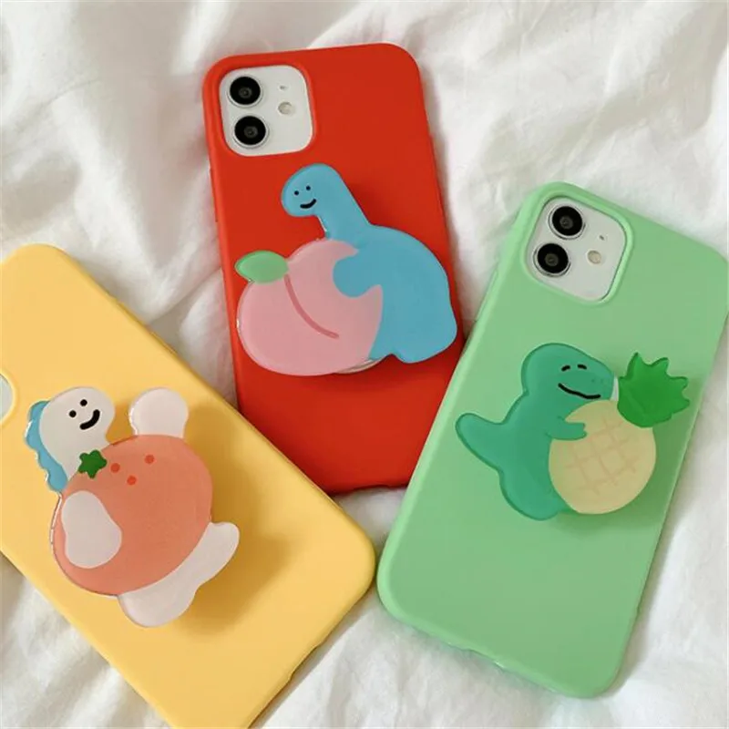 Fruits Dinosaur Extension Mobile Holder Grip Per Iphone Xiaomi Phone Socket Fold Smartphone Desktop Bracket Supporto Per Telefono