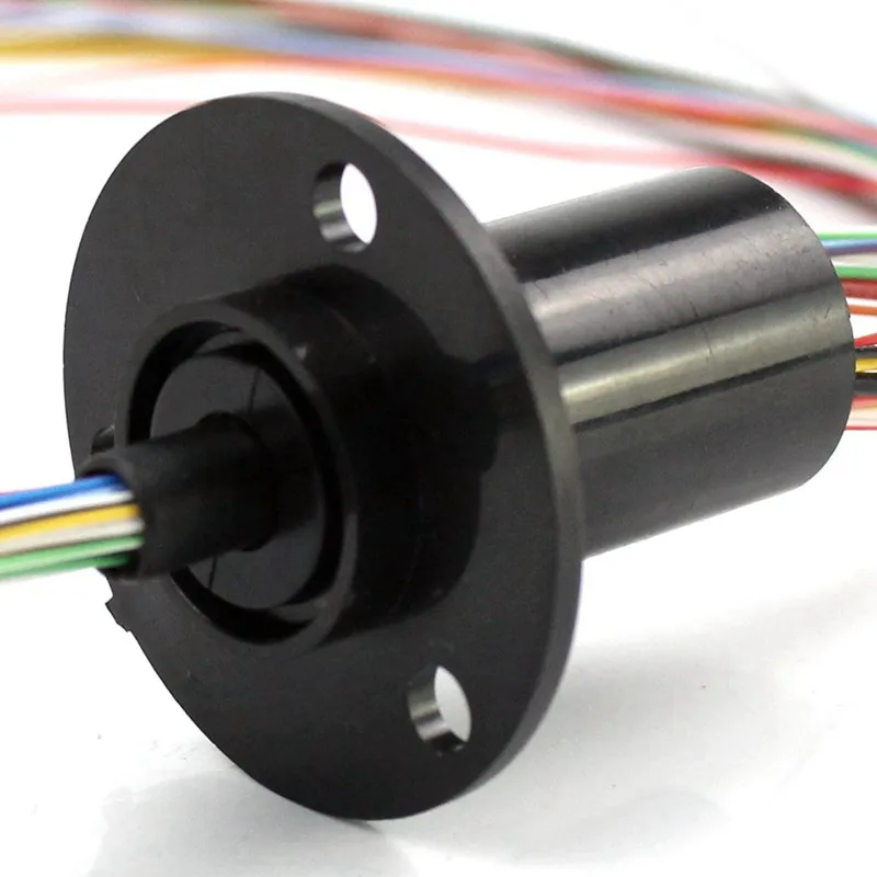 Miniature Slipring 22dia. 12Ways 2A Capsule SlipRing 220V AC 250Rpm CCTV