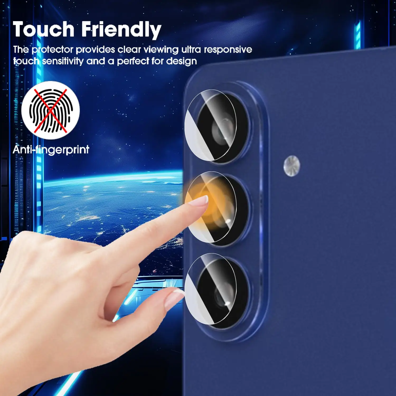 Premium Tempered Glass Camera Lens Protector - 9H Hardness Individual Protective Films