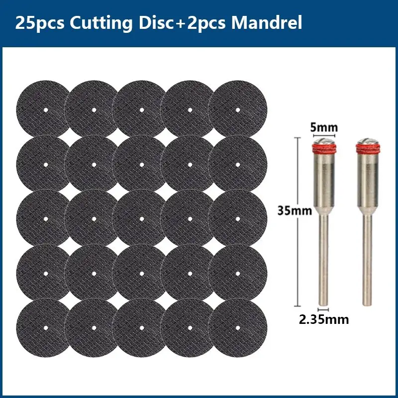 CMCP 32mm Abrasive Cutting Disc With Mandrels Grinding Wheels For Dremel Accesories Metal Cutting Rotary Tool Saw Blade - Image 11