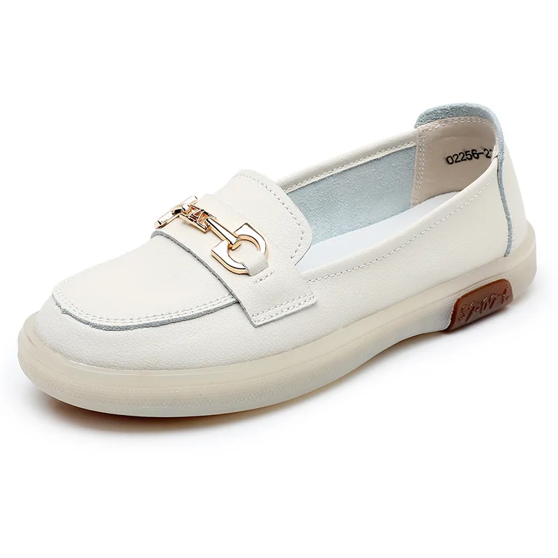 

Fashion 2022 Genuine Cowhide Winter New Flat Soft Leather High-top Shoes Beef Tendon Soft Bottom Leisure Casual Shoes