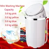 3.5kg/3.6kg/4.5kg Clothes Portable Mini Washing Machine Spin Compact Washer Low Noise for Home Dorm Machine Single-barrel Washer 1