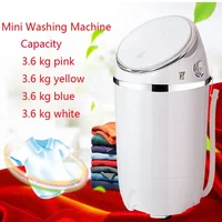 3.5kg/3.6kg/4.5kg Clothes Portable Mini Washing Machine Spin Compact Washer Low Noise for Home Dorm Machine Single-barrel Washer 1