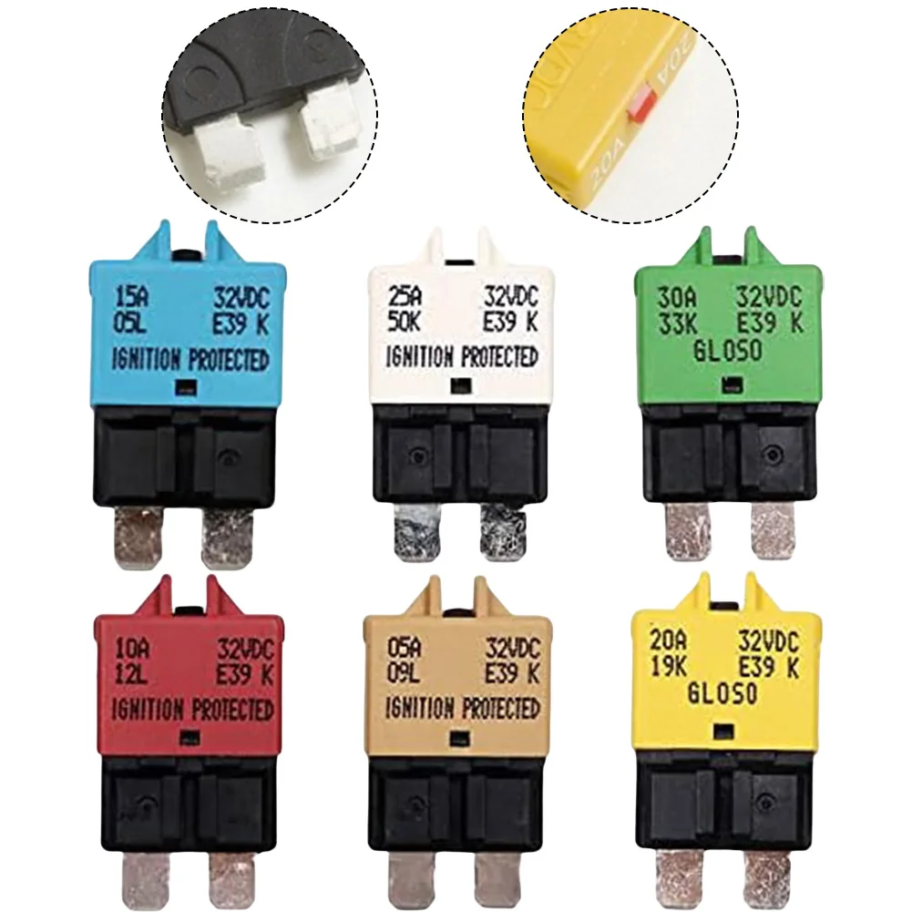 Auto Reset Blade Fuse For Truck Boat Marine Zihao Auto Reset ATC/ATO 25 Amp Circuit Breaker Fuse For Automotive 15 Amp Fuse
