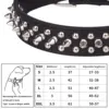 CP037--pet dog adjustable rivet collar,  anti-bite neck protect collar used of durable PU leather and rust resistant metal rivet 2