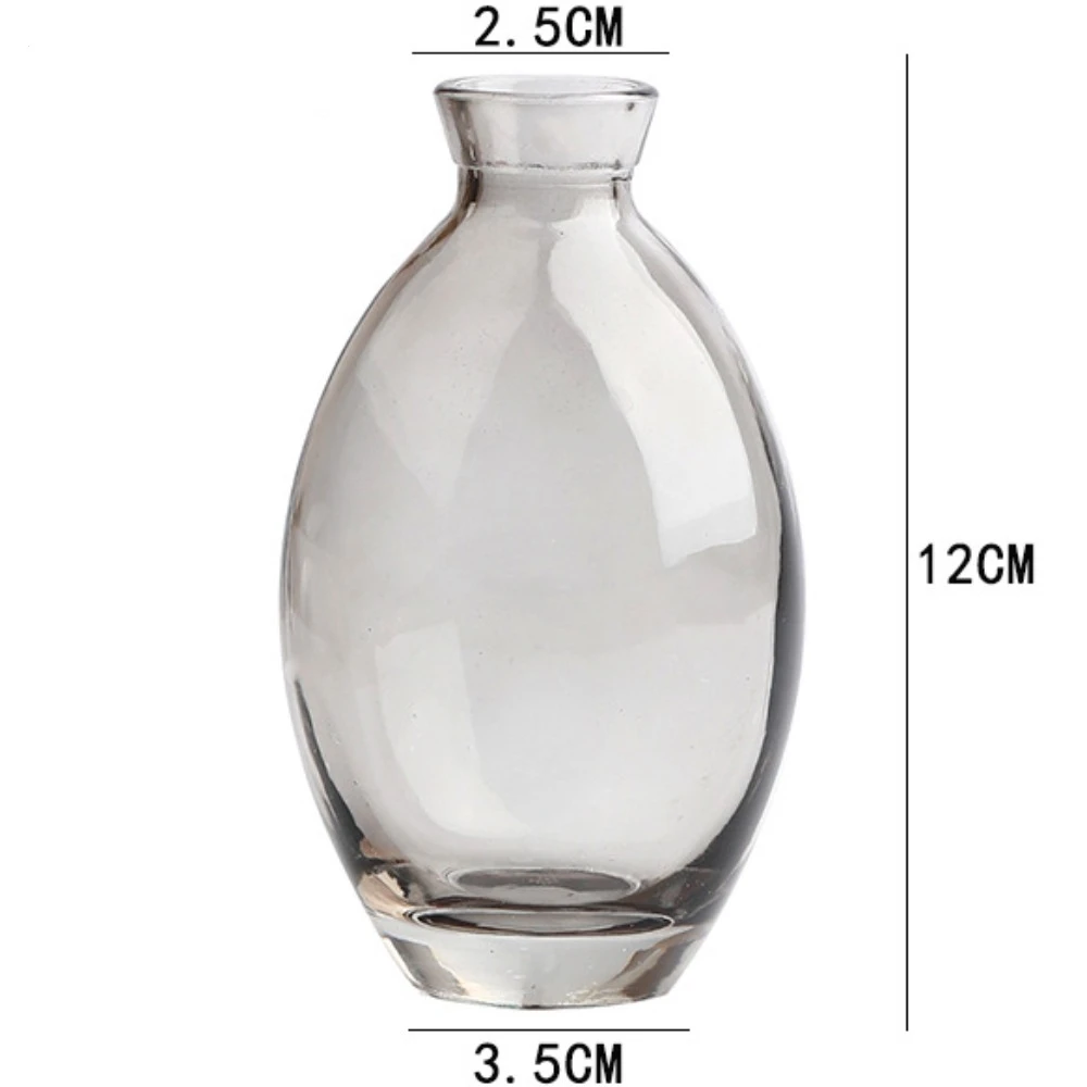 Elegant Transparent Glass Flower Vase