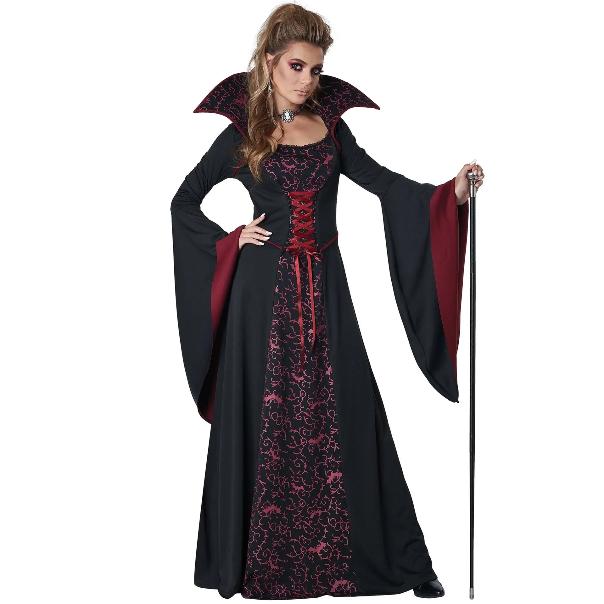 

Halloween Cosplay Zombie Demon Court Queen Costume Vampire Witch Costume
