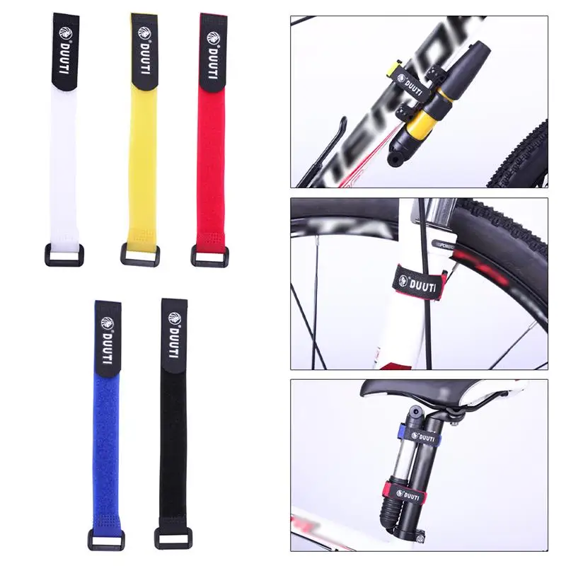 5Pcs Road Bike Handlebar Strap Bicycle Handlebar Fixed Tape Fishing Rod Tie Holder Strap Suspenders Fastener Hook Loop Ties