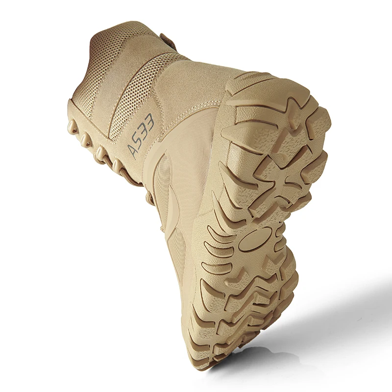 

New Men High Quality Brand Military Leather Boots Special Force Tactical Desert Combat Men's Boots Outdoor Shoes Ankle Boots