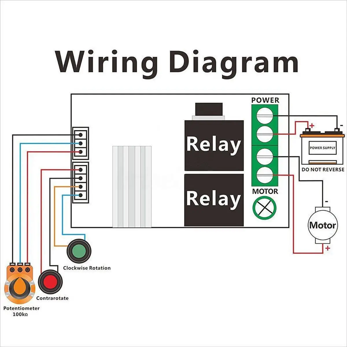 

Reversible Swit 6V 12V Speed 24V Reversal Button switch Reversible DC Controller PWM Controller 2018 Practical