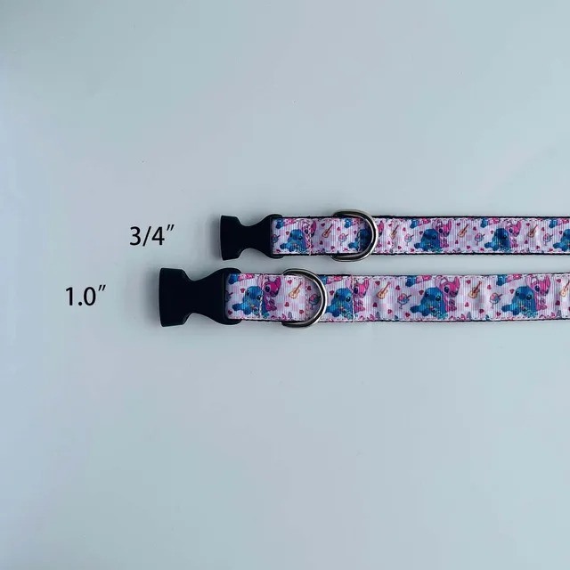 Stitch and Lilo Dog Collar Adjustable for Small Medium Large Dogs 5