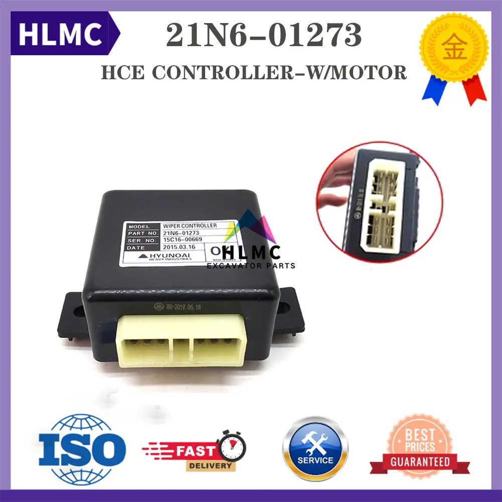 21N6-01273 Excavator Wiper Motor Control Relay For R140LC-9 R110-7 Tractor Excavator Machinery Windshield Wiper Motor Parts
