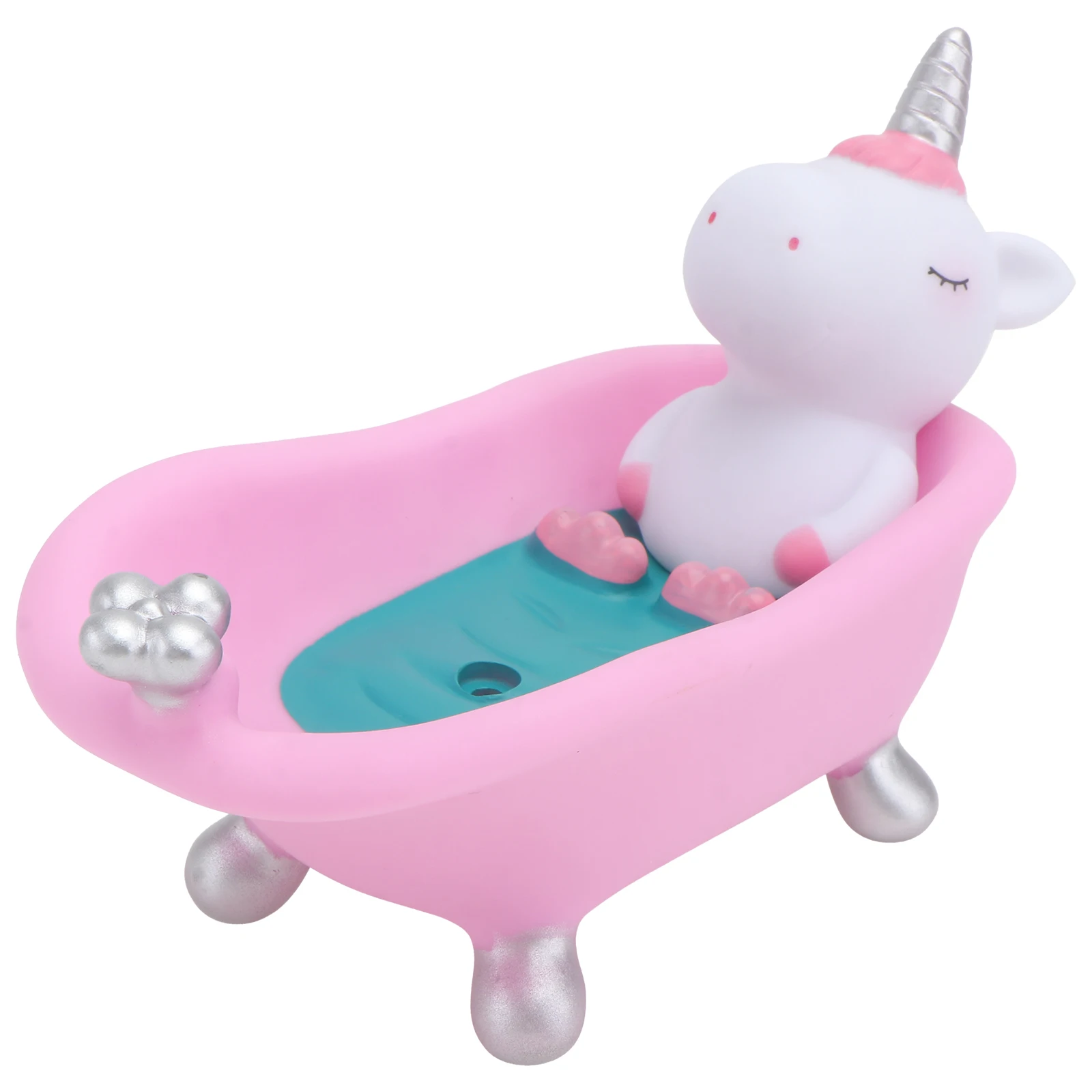 

Soap Holder Box Dish Bathtub Tray Cartoon Drain Bathroom Casestorage Container Lovely Unicorn Saver Barsponge Draining