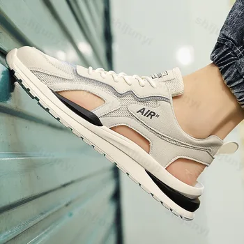 Sandali sportivi da uomo Scarpe da spiaggia in mesh traspirante Scarpe da ginnastica antiscivolo da esterno Scarpe casual di moda Sandali di lusso Zapatillas De Hombre 1