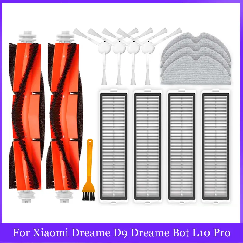 Advanced Spare Parts & Accessories Kit for Robot Vacuum: Main/Side Brushes, Mop, HEPA Filter