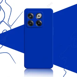Luxury Square Liquid Silicone Mobile Phone Case - Soft 360° Protection for OnePlus Ace Pro 5G (Klein Blue)
