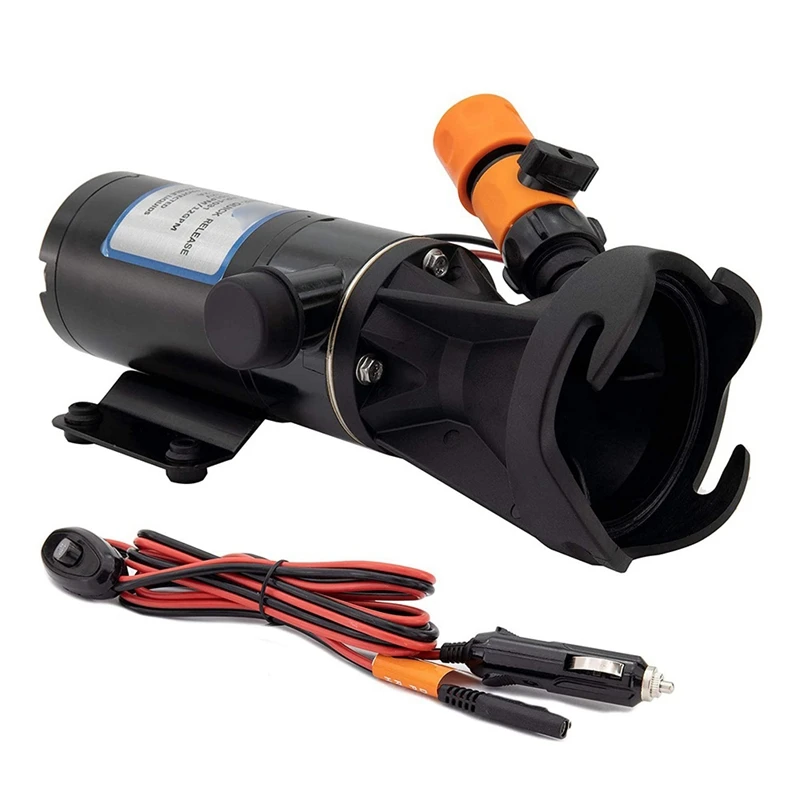 

RV 12V Portable Macerator Pump Quick Release Sewage Chopper Pump Waste Processing Fresh Water Pump For Marine Boat