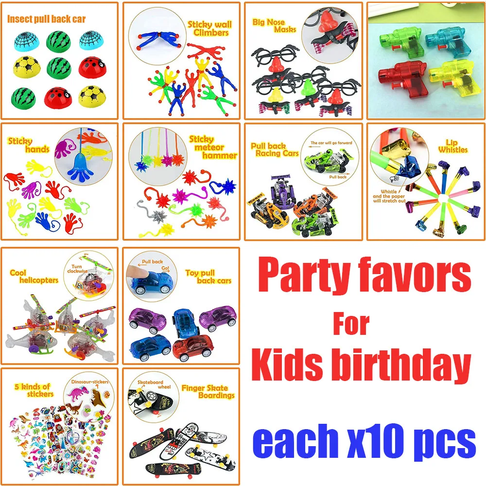 Juguetes de relleno de piñata para niños y niñas, premios de carnaval,  recuerdo de fiesta, caja del Tesoro de cumpleaños, regalo de trato en el  pecho, 50 unidades - AliExpress