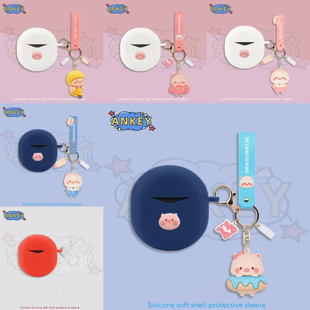 Per Bose Quiet Comfort Earbuds Ii Cover Custodia In Silicone Per Auricolari Cute Pig Earbuds Cuffie Protettive Morbide Skin