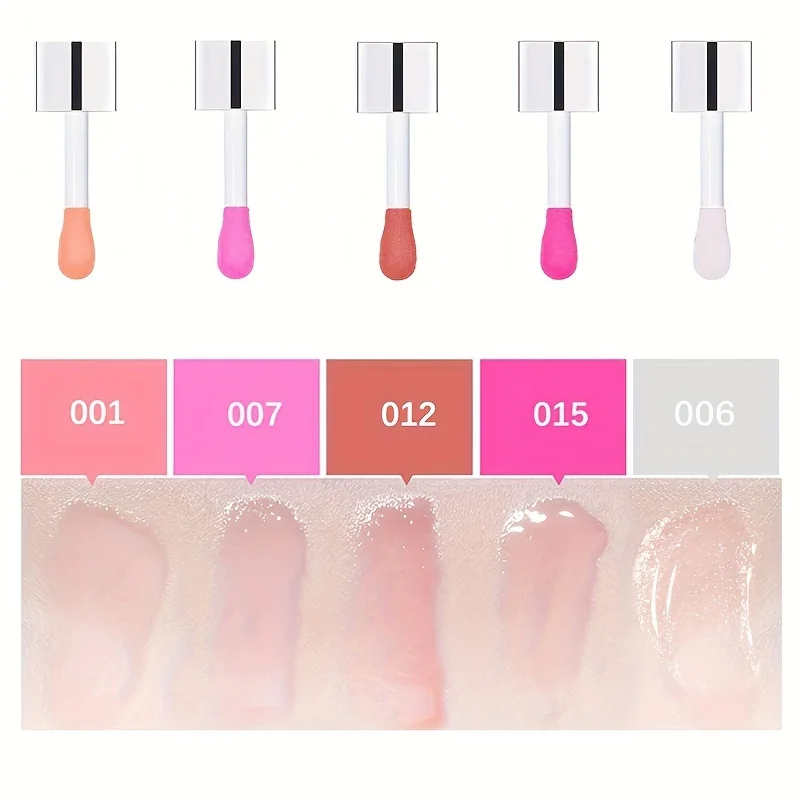 Hydrating Lip Glow Oil, Plumping Lip Gloss, Moisturizing Lip Oil Gloss, Transparent Moisturizing Lip Balm, Natural Lip Plumper 5