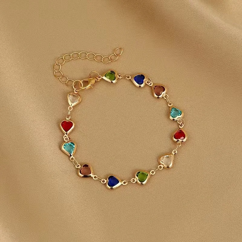 4mm/6mm stainless steel zircon Love bracelet