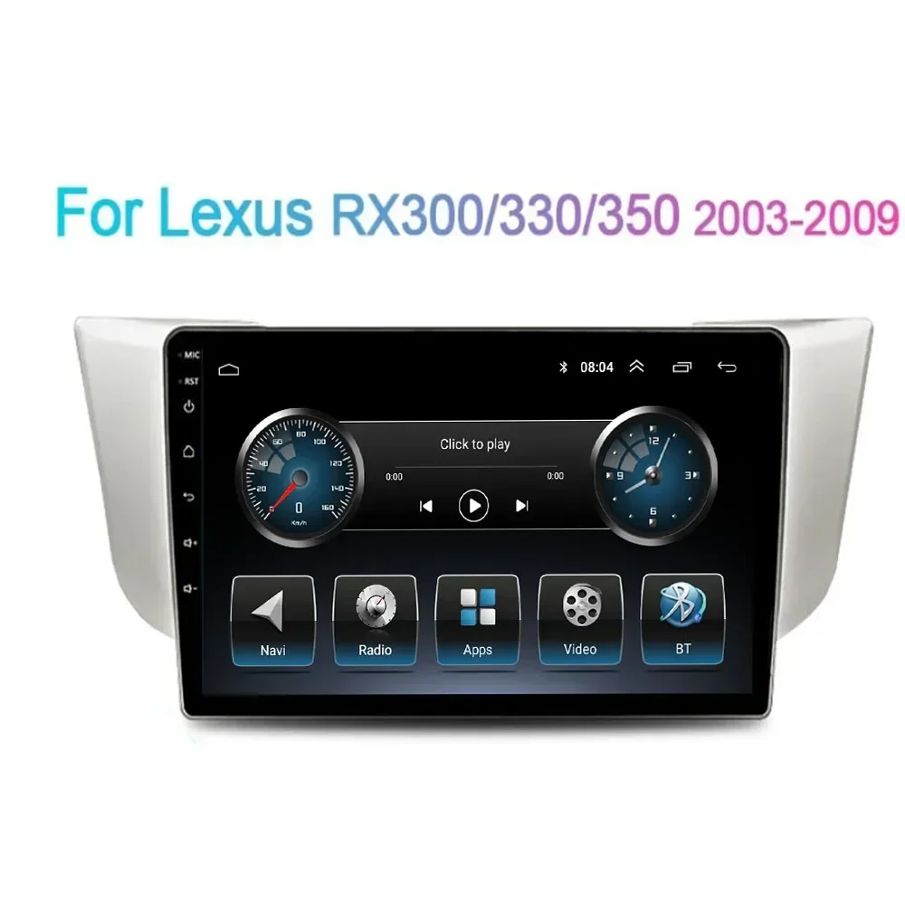

2 Din Android 13 Car Stereo Radio DVD GPS Multimedia Video Player 5G WiFi DSP Carplay For Lexus RX300 RX330 RX350 RX400H 2004+