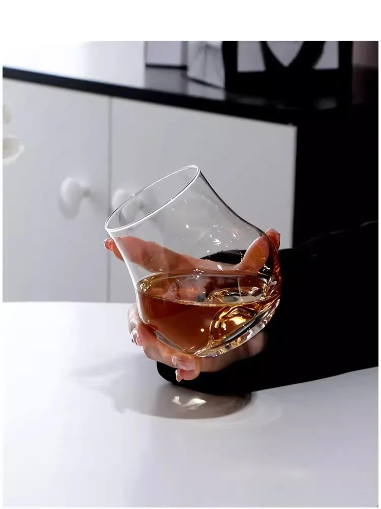 Crystal Glass Coffee Cup, Heat-Resistant Latte Mug, Water Cup, Milk, Beer, Juice, Tea, Wine Glass, 360ml